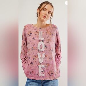Magnolia Pearl Pink Floral Long Sleeve Tee